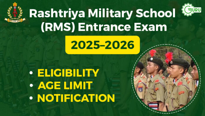 Rashtriya Military School (RMS) Entrance Exam 2025–2026